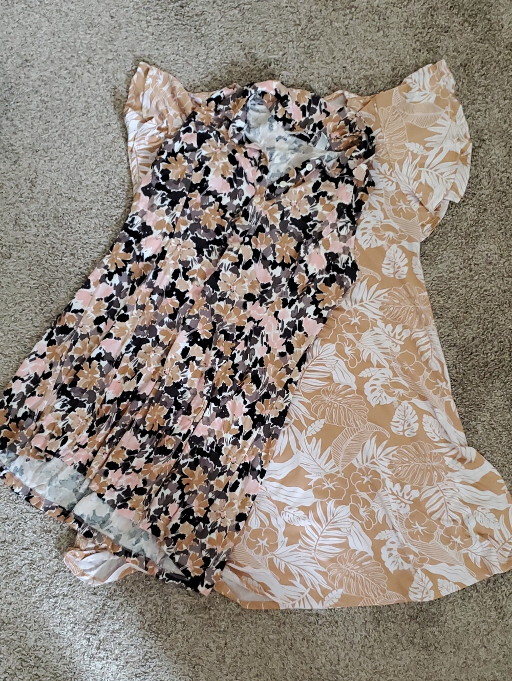 Two Floral Dresses